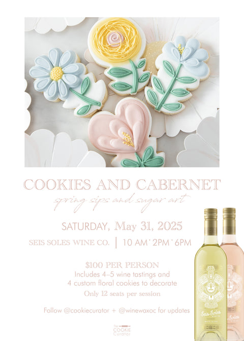 Cookies and Cabernet: Cokie Decorating & Wine Tasting Experience